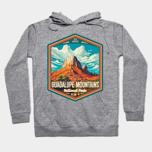 Guadalupe Mountains National Park Vintage WPA Style National Parks Art Hoodie